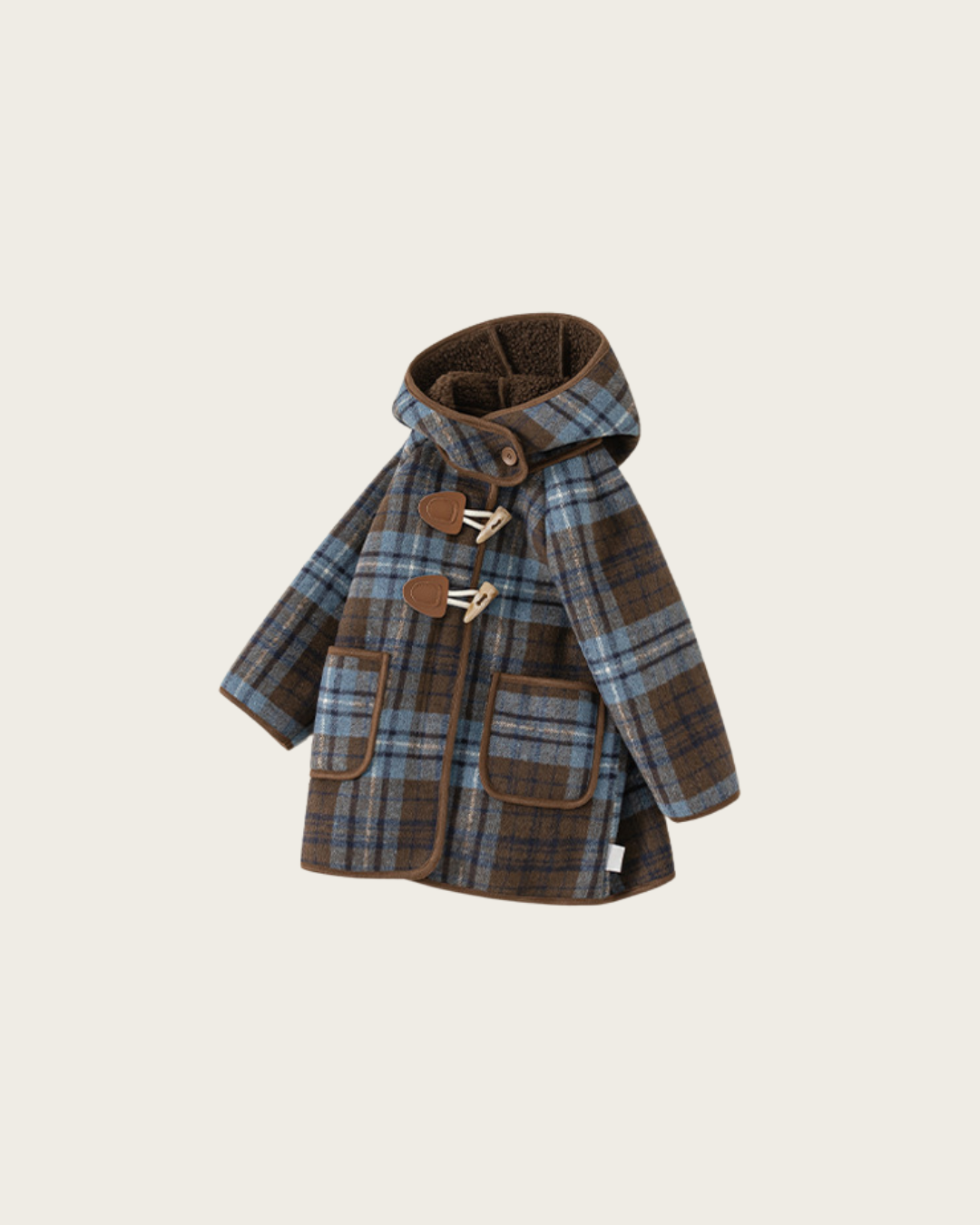 (pre-order)ブルーチェックダッフルコート【K282】