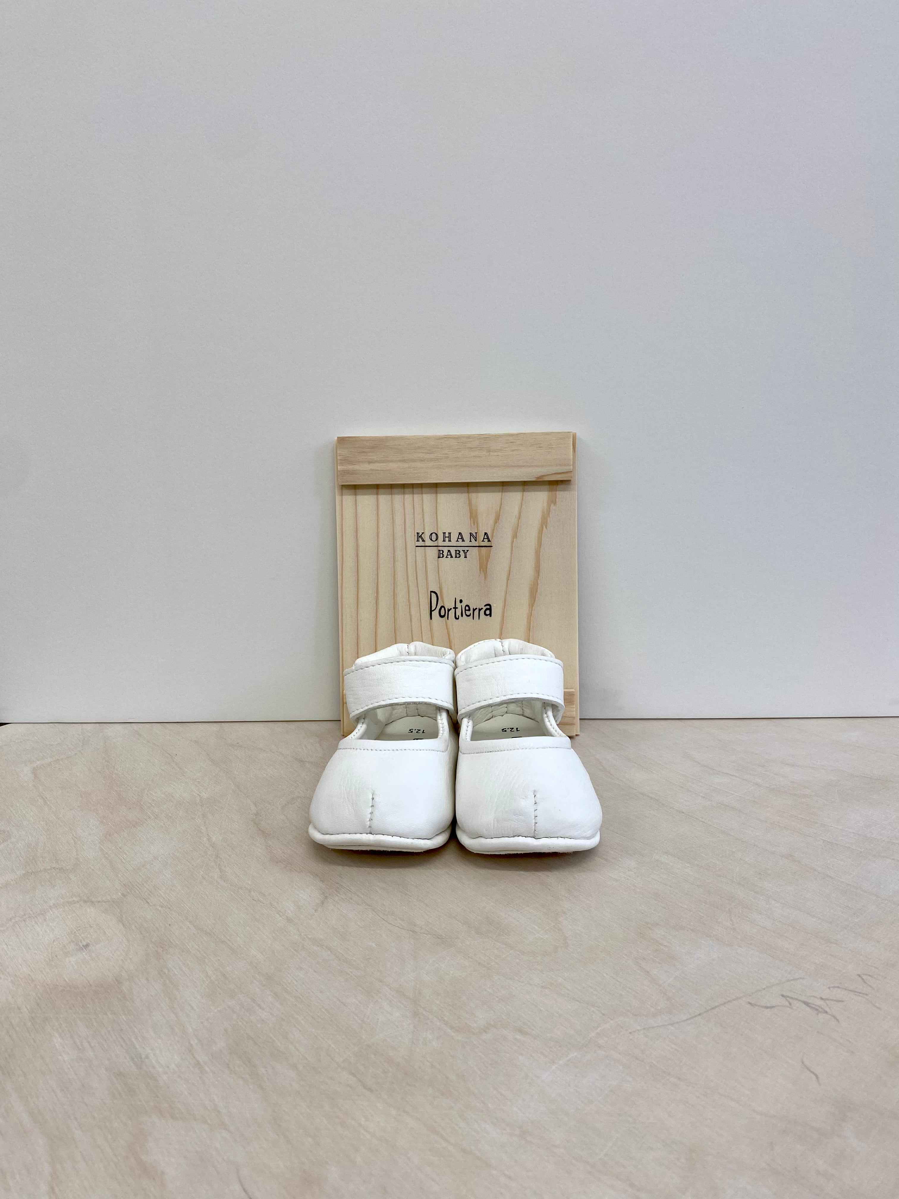 【KOHANA×Portierra07】Deer Leather first shoes/strap -made in Japan-