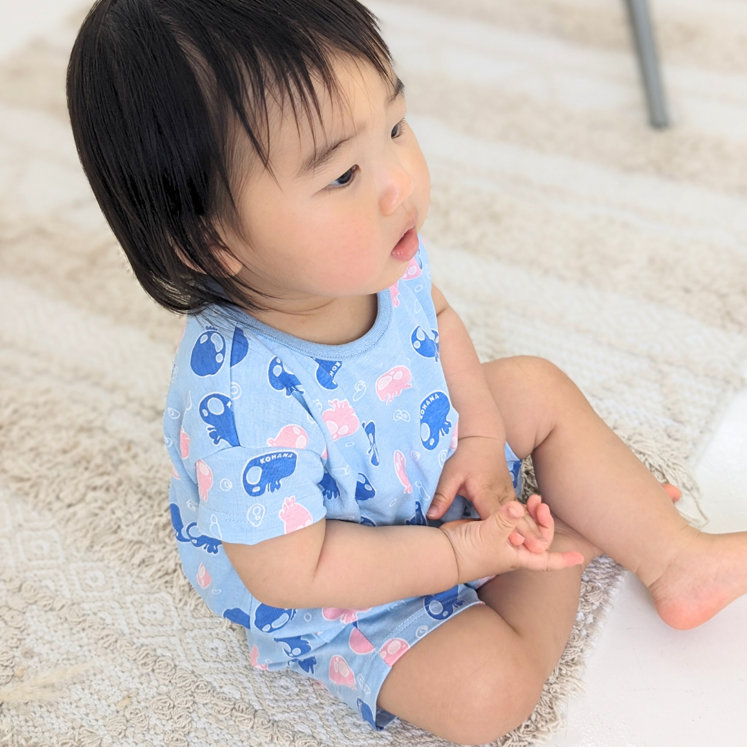 【KOHANA ANIMAL04】jellyfish rompers-organic-