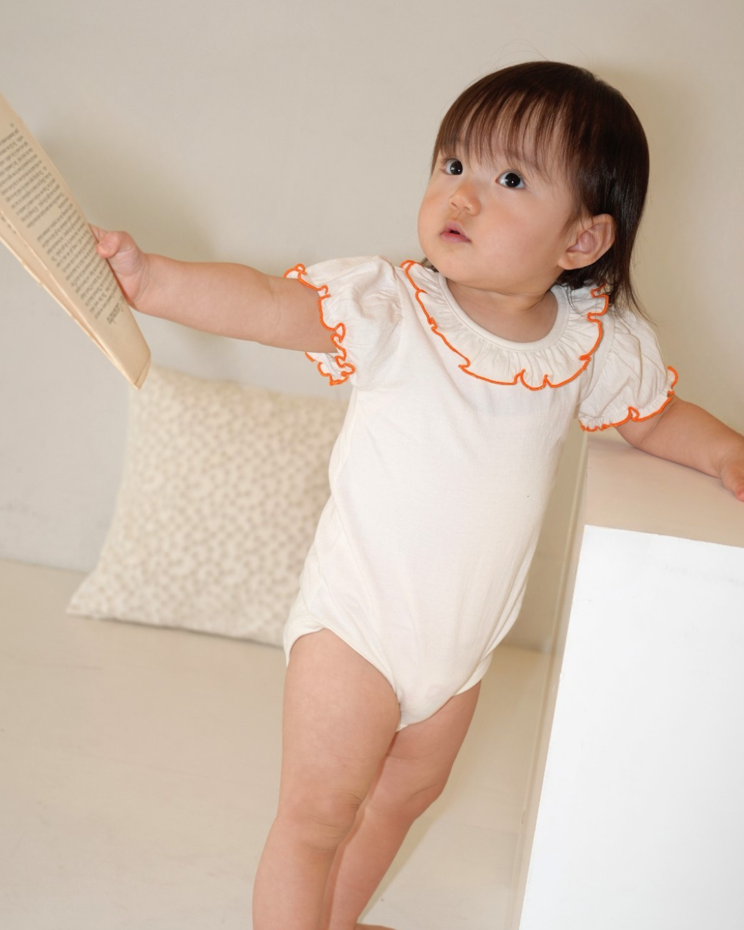 Merrow Collar Frill Rompers【110225】