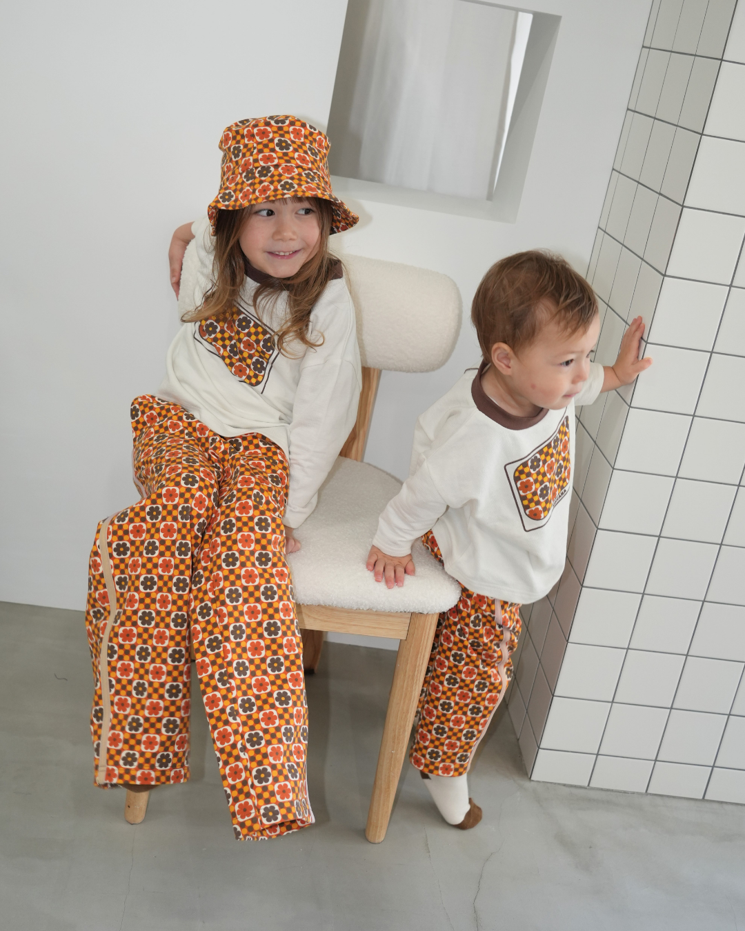 Retro Dot Flower Baggy Pants【110301】