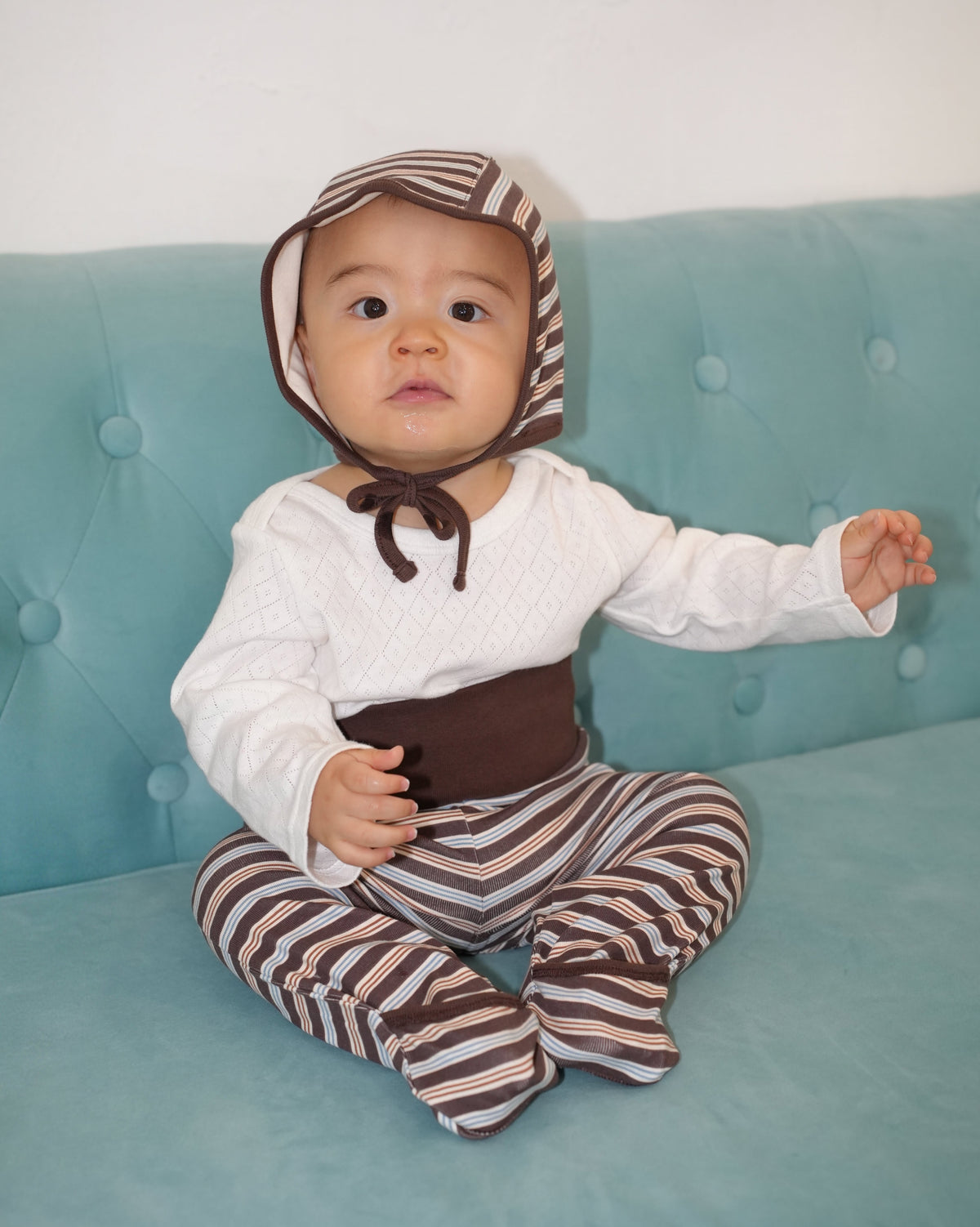 All-Over Print Bonnet【110510】 (brown)