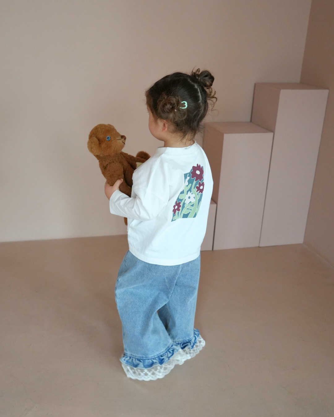 Lace Frill Denim Pants【K285】