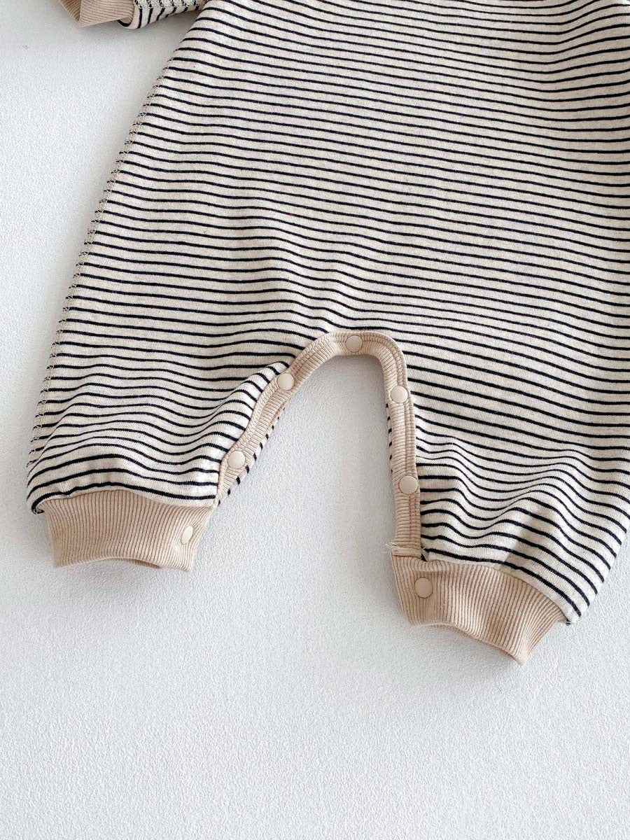 (予約商品)ボーダースウェットロンパース【N3455】