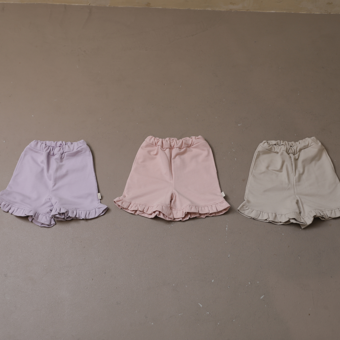 スウェットカラーハーフフリルパンツ【110021】