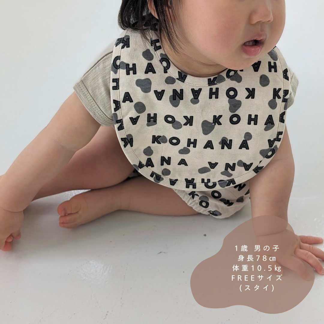 【KOHANA ANIMAL09】 Dalmatian bib-organic-