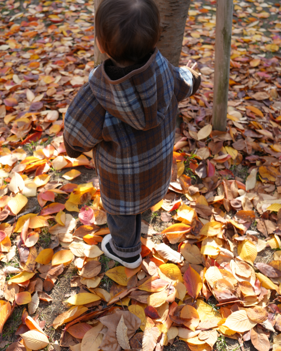 (pre-order)ブルーチェックダッフルコート【K282】