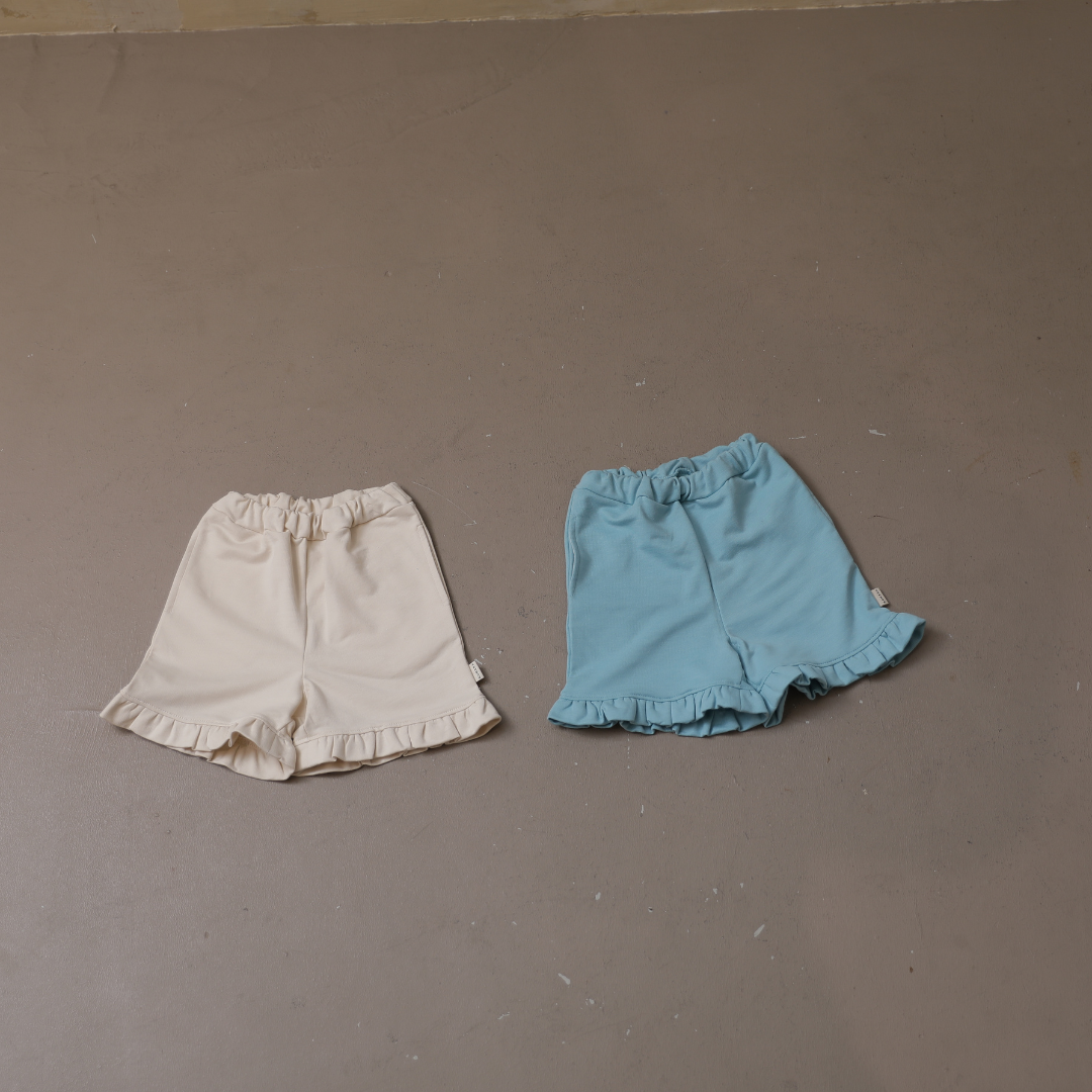 スウェットカラーハーフフリルパンツ【110021】