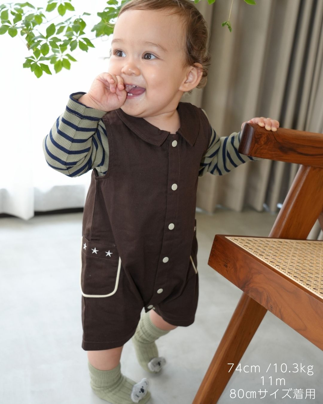 【110419】 (Dark Gray) Cotton Twill Front-Opening Overalls