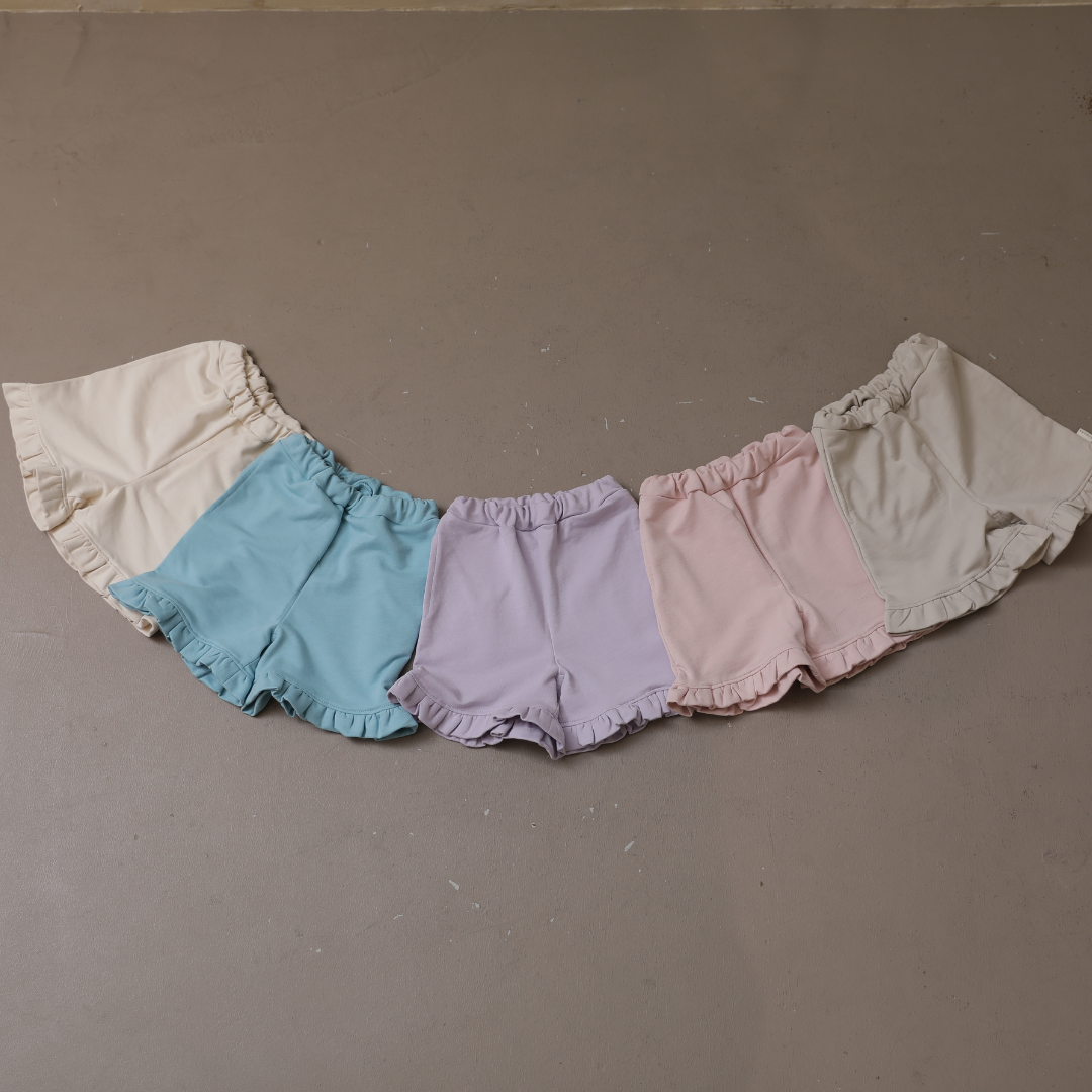 スウェットカラーハーフフリルパンツ【110021】