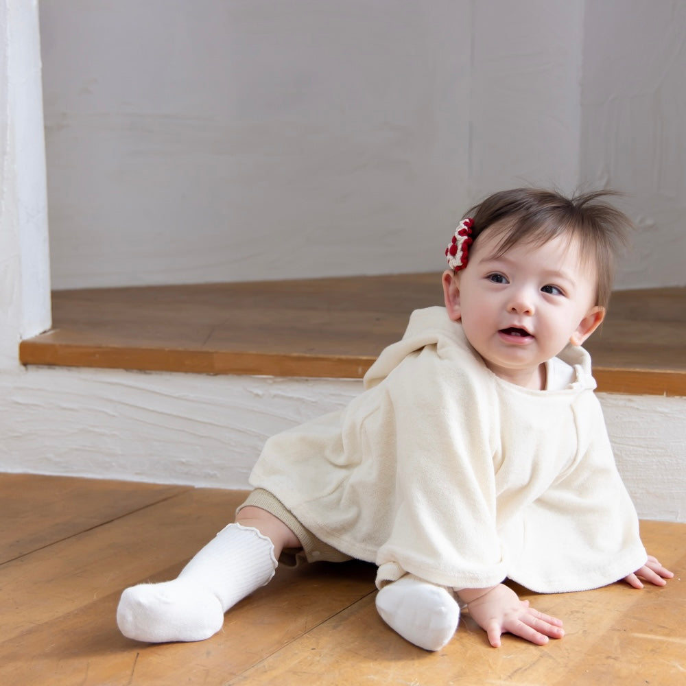 オーガニックパイルうさ耳ポンチョ【110076】