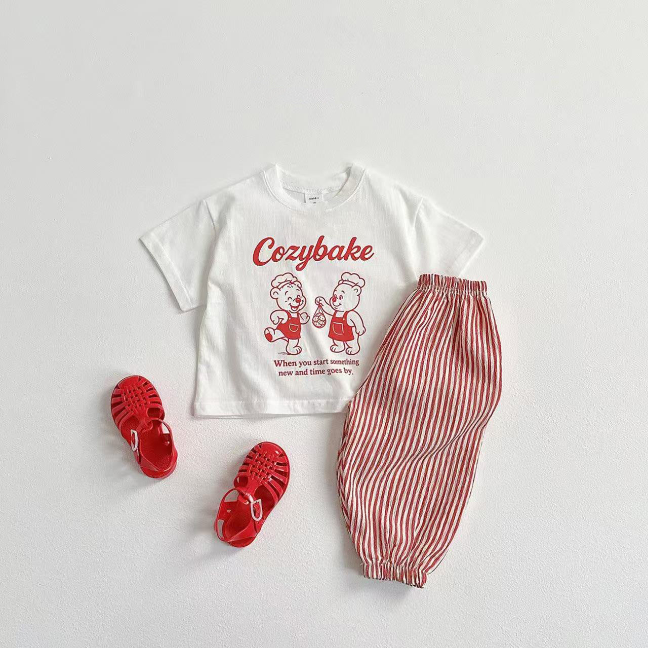 ストライプカラーパンツ【K258】