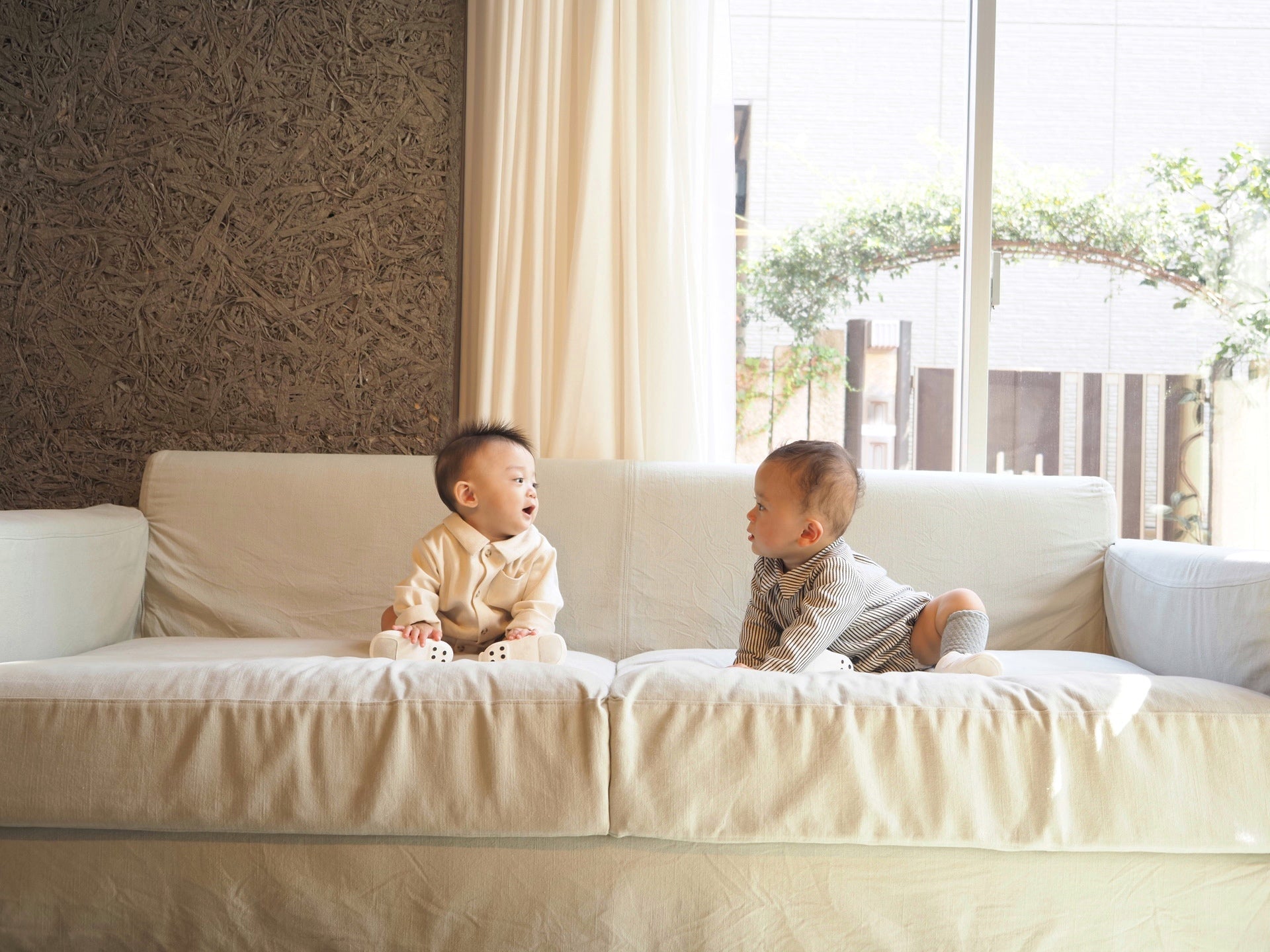 【KOHANA MADE04】organic denim shirt rompers/white -made in Japan-