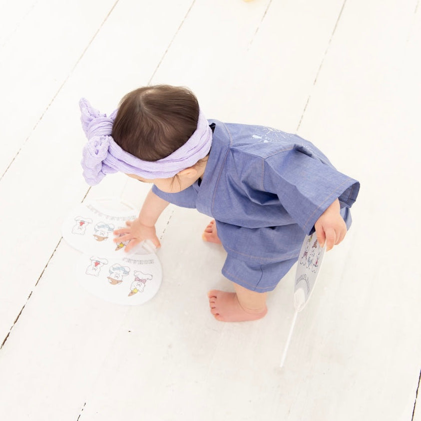 アニマル花火ダンガリー甚平【110058】