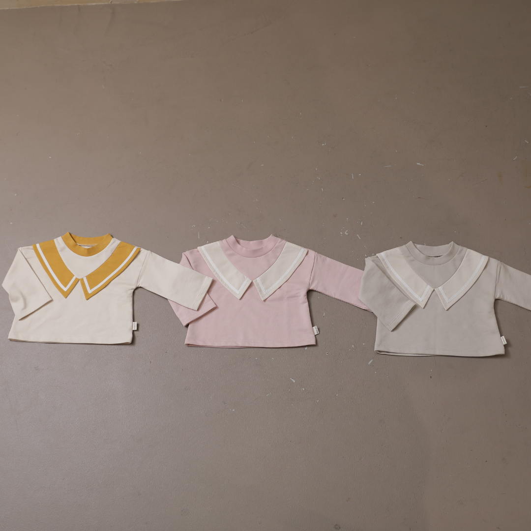 バイカラーセーラー襟トレーナー【110019】