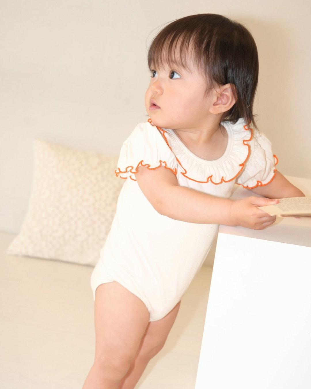 Merrow Collar Frill Rompers【110225】