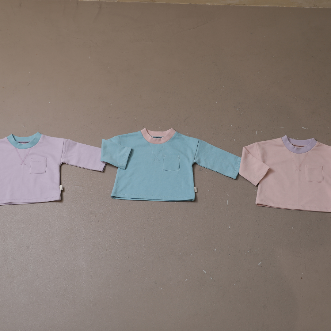 バイカラーポケットトレーナー【110018】