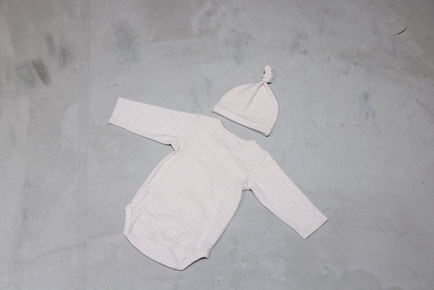 わんわんロンパース+ビーニーSET【110088】(Brown)