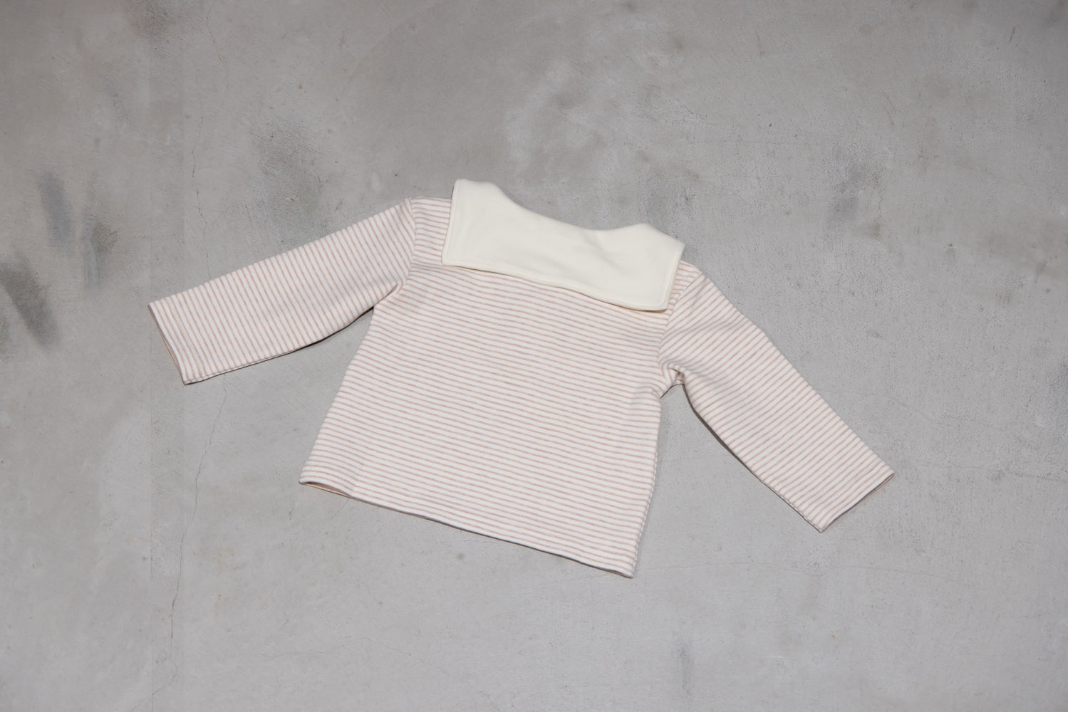 ストレッチスムースセーラーカラーシャツ【110090】(Brown)