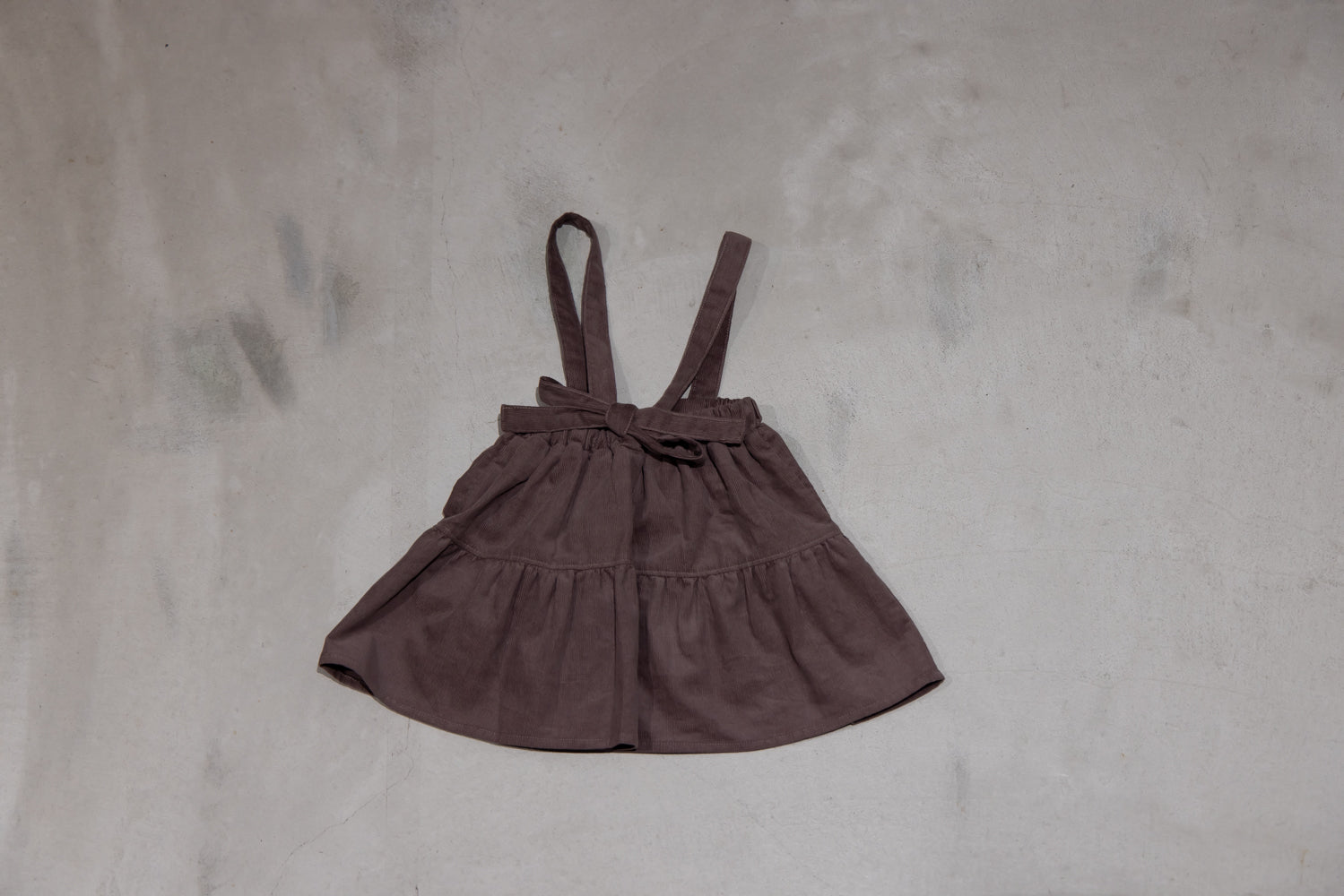 サスペンダー付きシャツコールスカート【110094】(Gray)