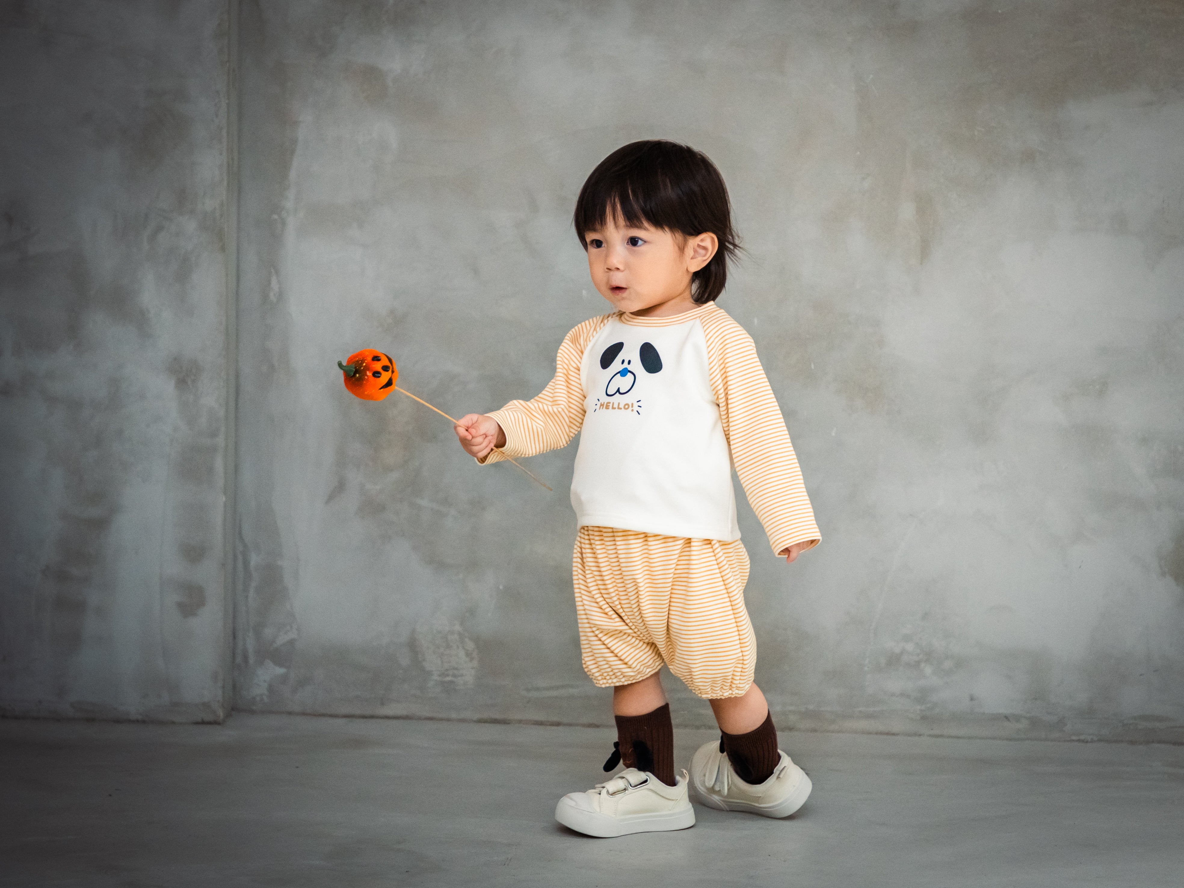 ストレッチスムースわんわんラグランTシャツ【110092】