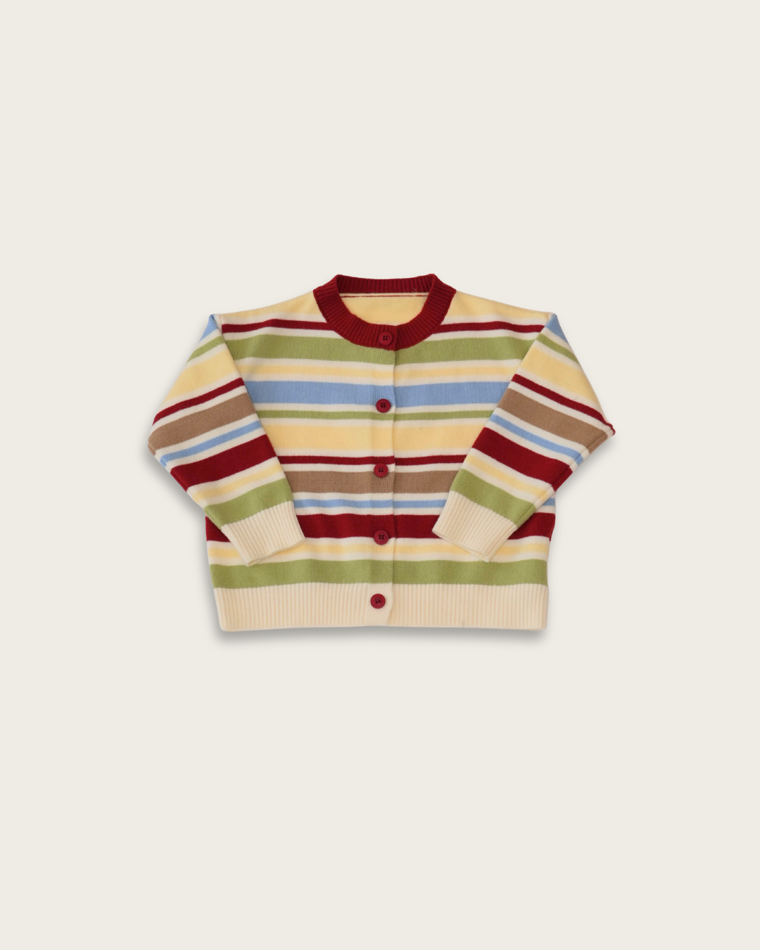 Multi Stripe Knit Cardigan【K284】