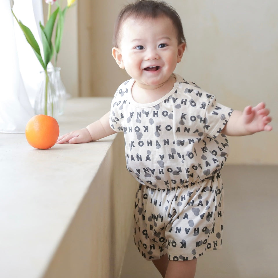 【KOHANA ANIMAL03】 Dalmatian rompers-organic-