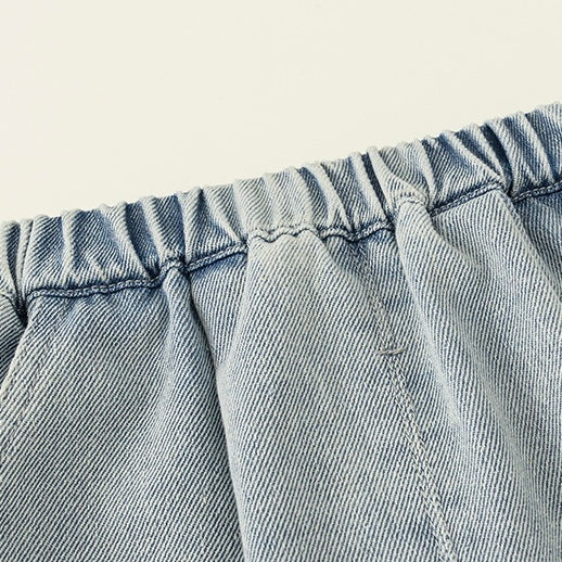 (予約商品)レースデザインデニムパンツ【K245】