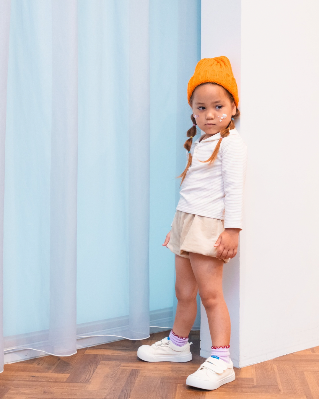 ストレッチスムースセーラーカラーシャツ【110090】(Brown)