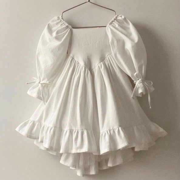 (予約商品)ホワイトスペシャルロングワンピース【K181】