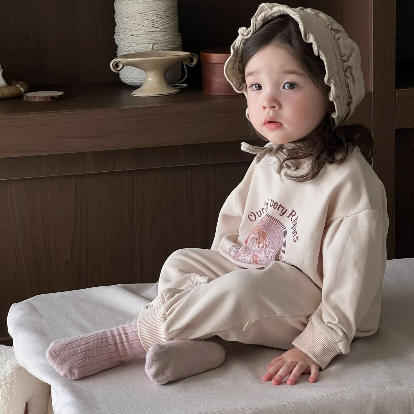 (予約商品)ガーリースウェットロンパース【N3422】