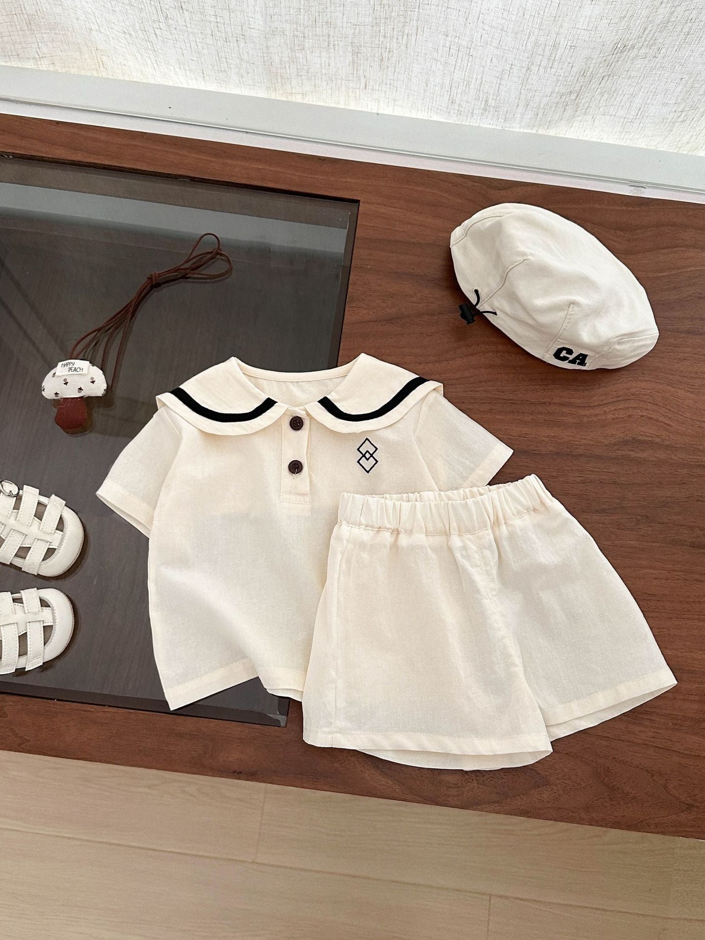 モノクロセーラーサロペット【N3505】