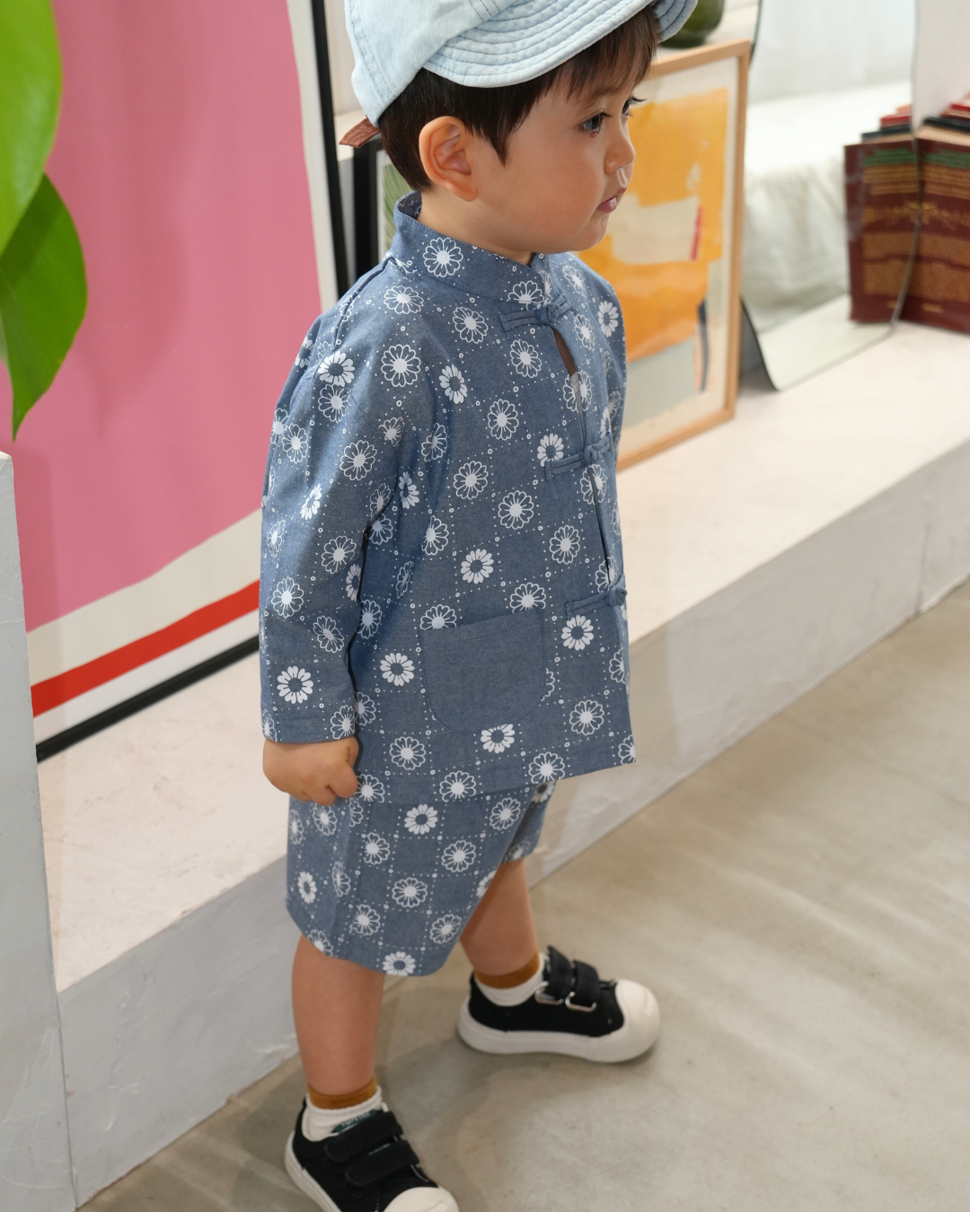 Daisy Denim China Shirt【110208】