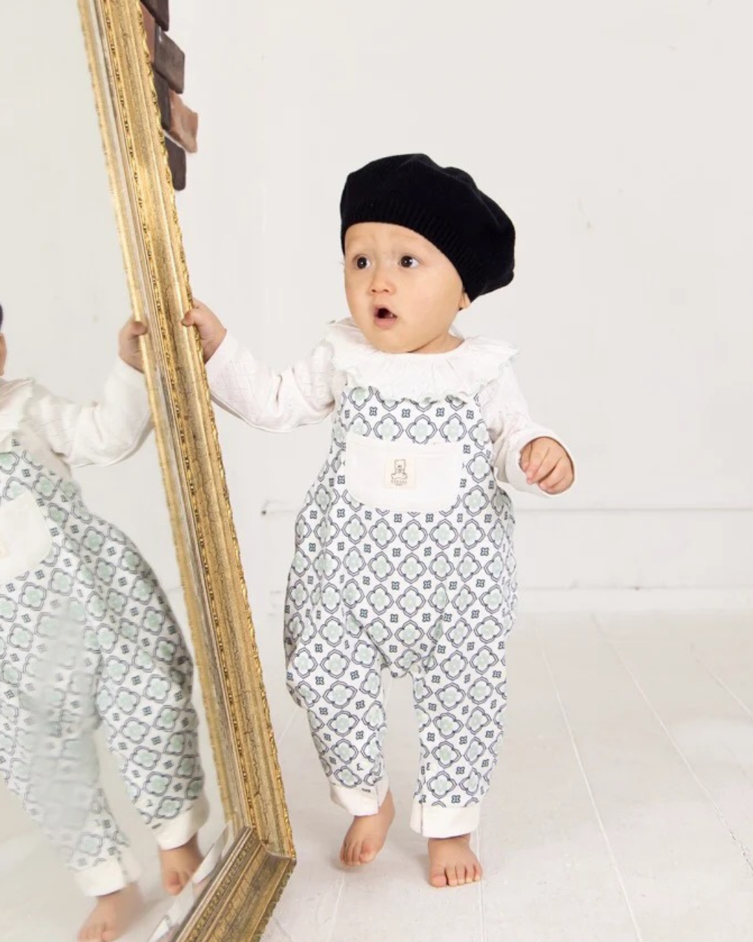 ヴィンテージタイルサロペット【110055】