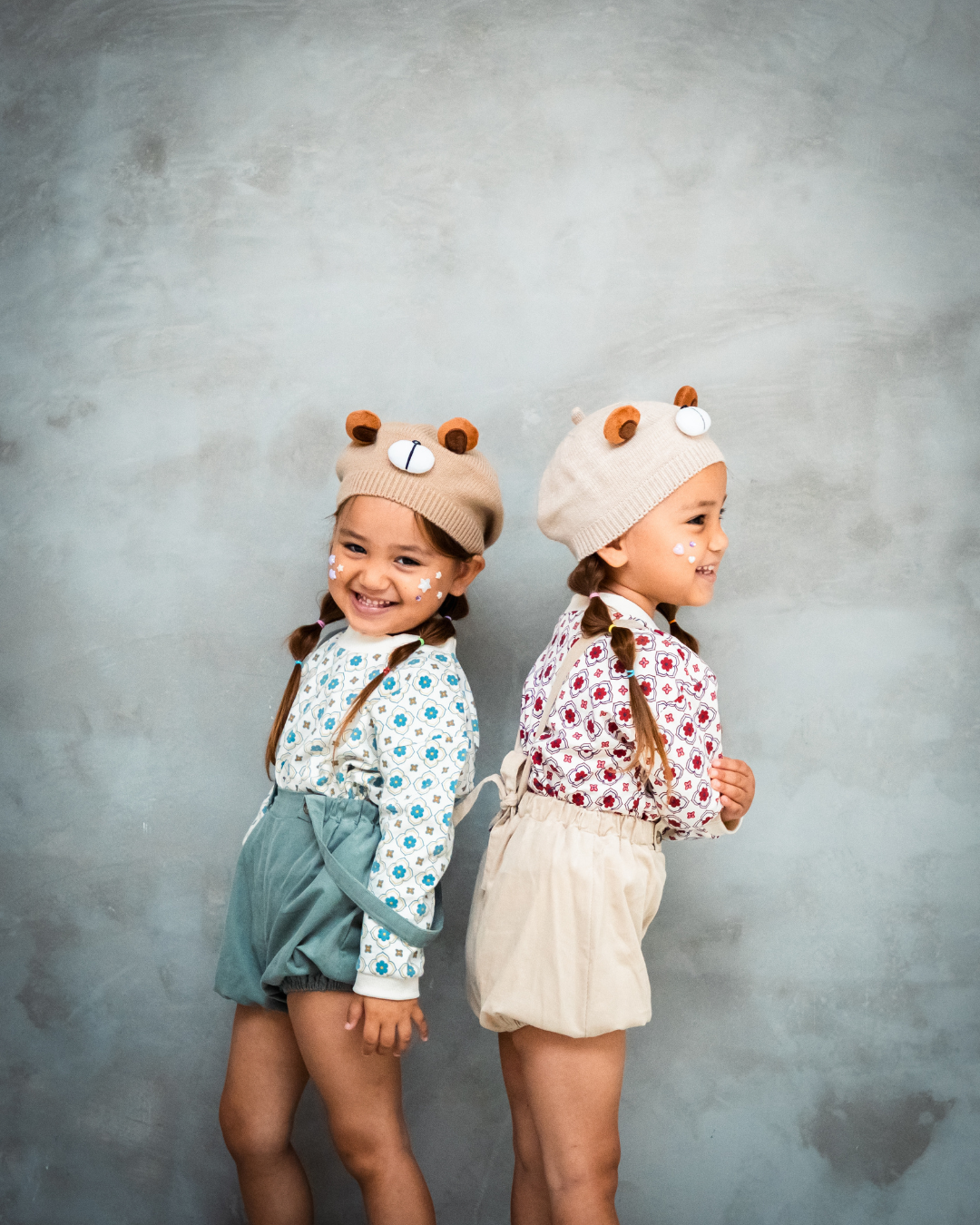 サスペンダー付きシャツコールボトム【110094】(Beige)