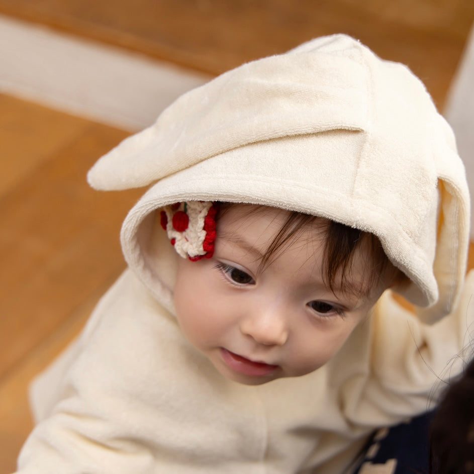 オーガニックパイルうさ耳ポンチョ【110076】