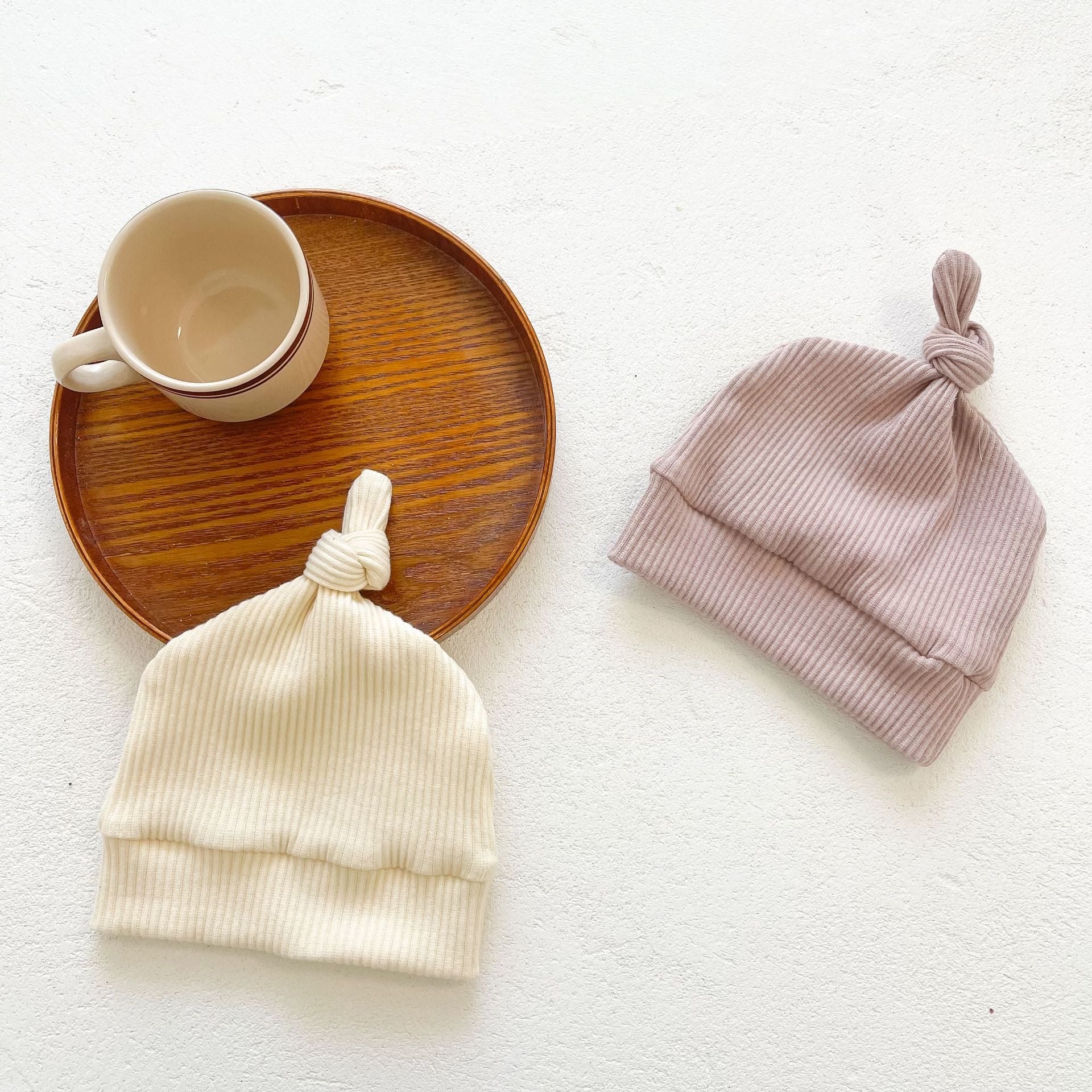 (予約商品)フリルショルダーリブロンパース(帽子付き) 【N3290】