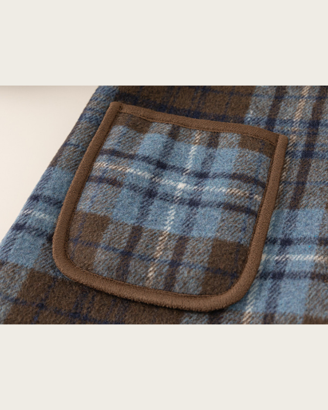 (pre-order)ブルーチェックダッフルコート【K282】