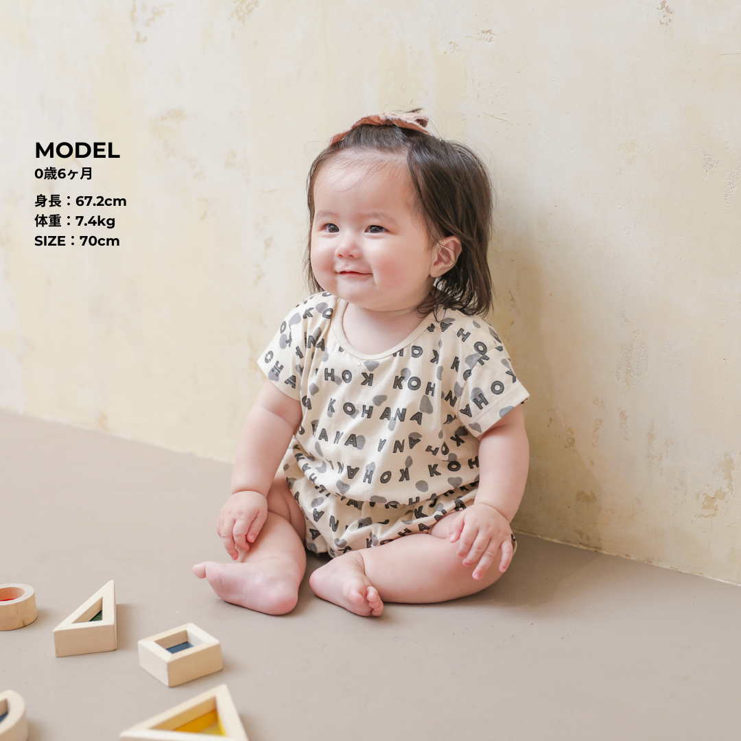 【KOHANA ANIMAL03】 Dalmatian rompers-organic-