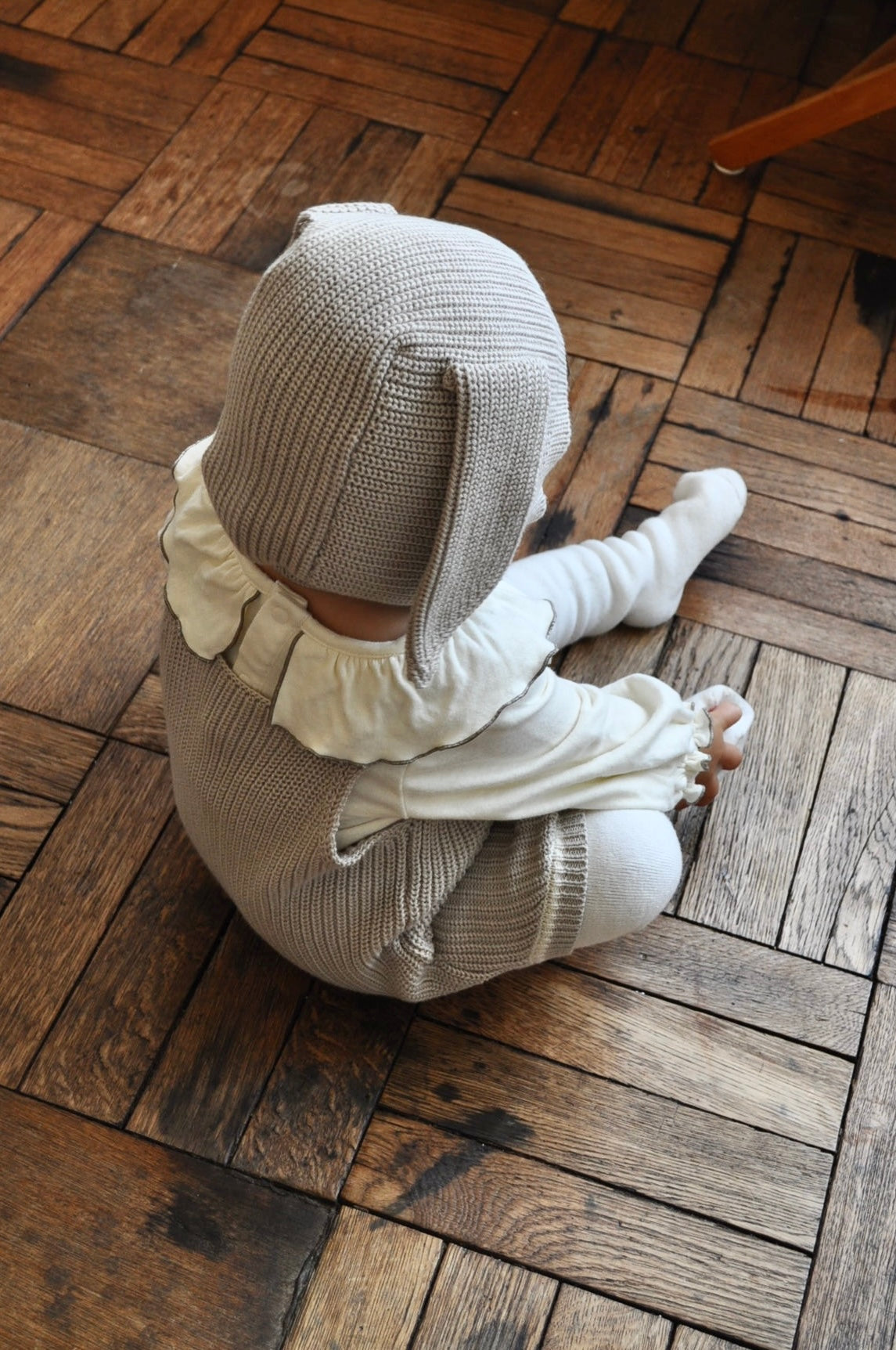 Rabbit Knit Three Piece(gray)