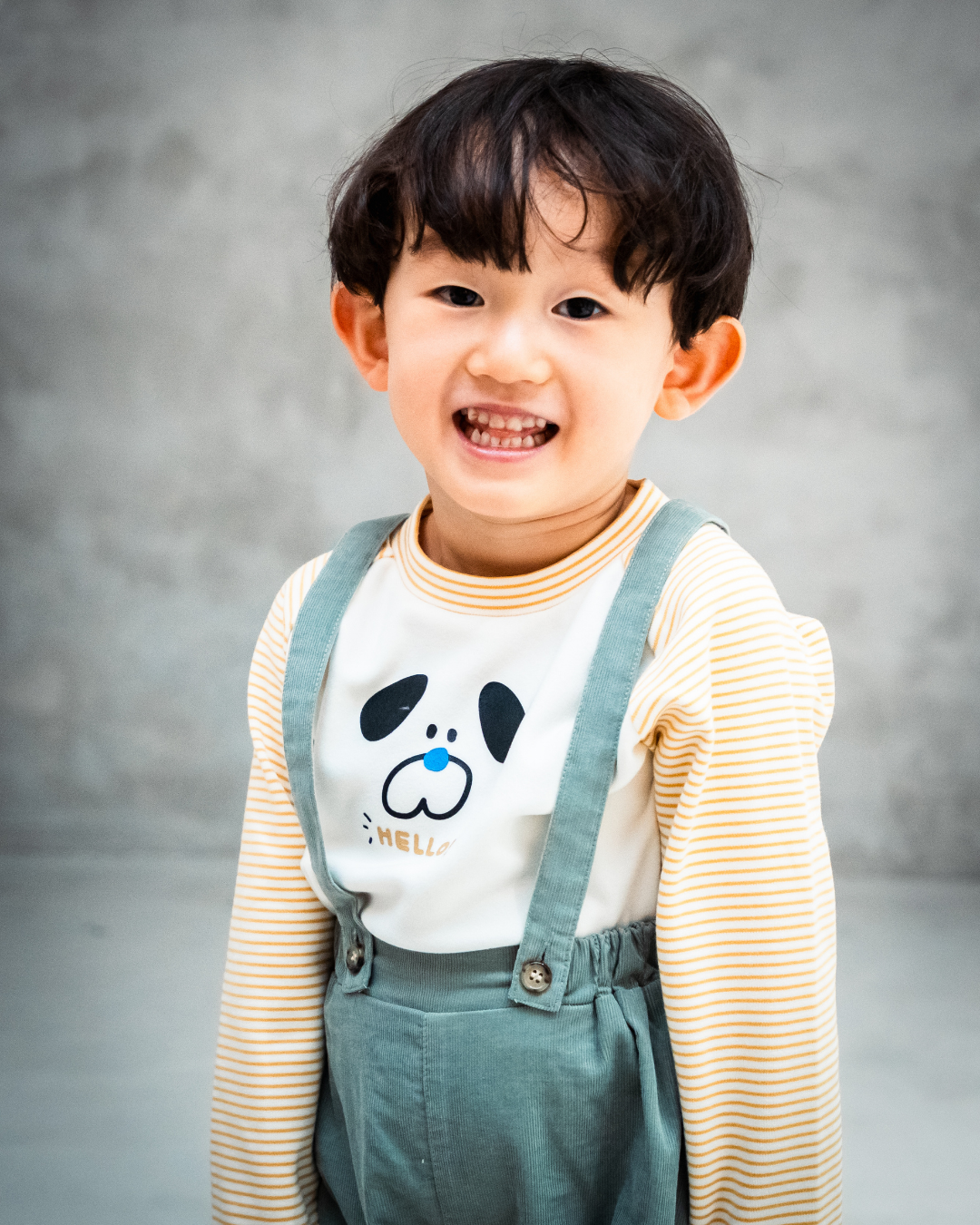 ストレッチスムースわんわんラグランTシャツ【110092】