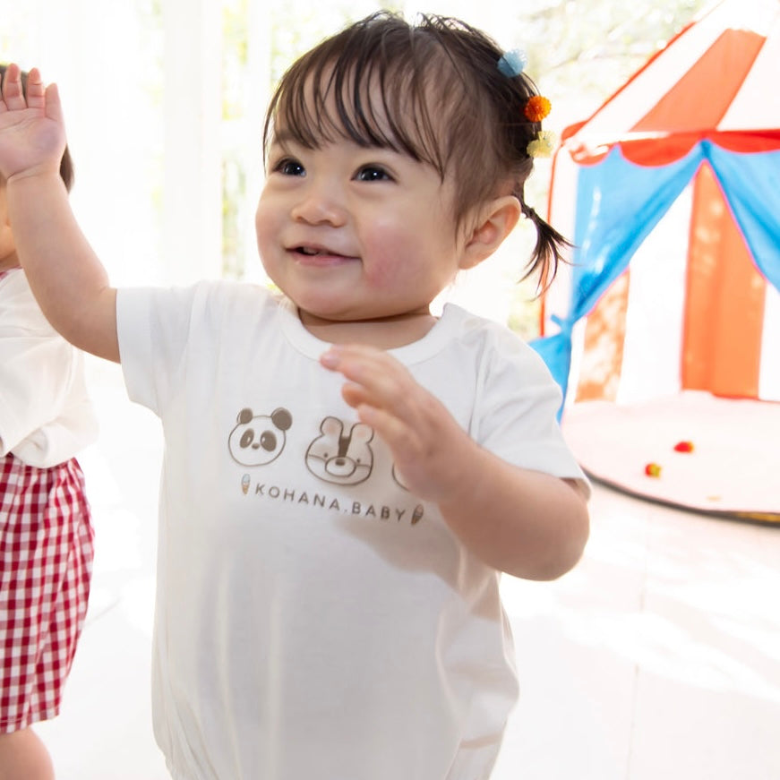 3匹のどうぶつさんロンパース【110062】