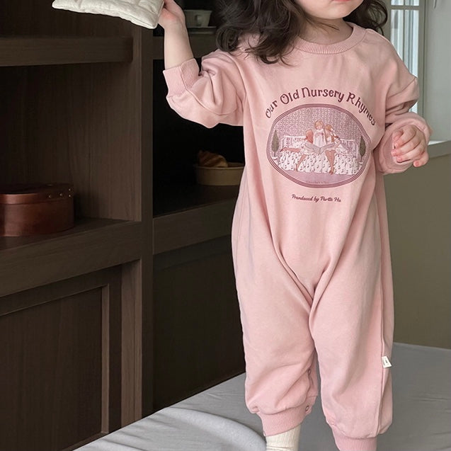 (予約商品)ガーリースウェットロンパース【N3422】