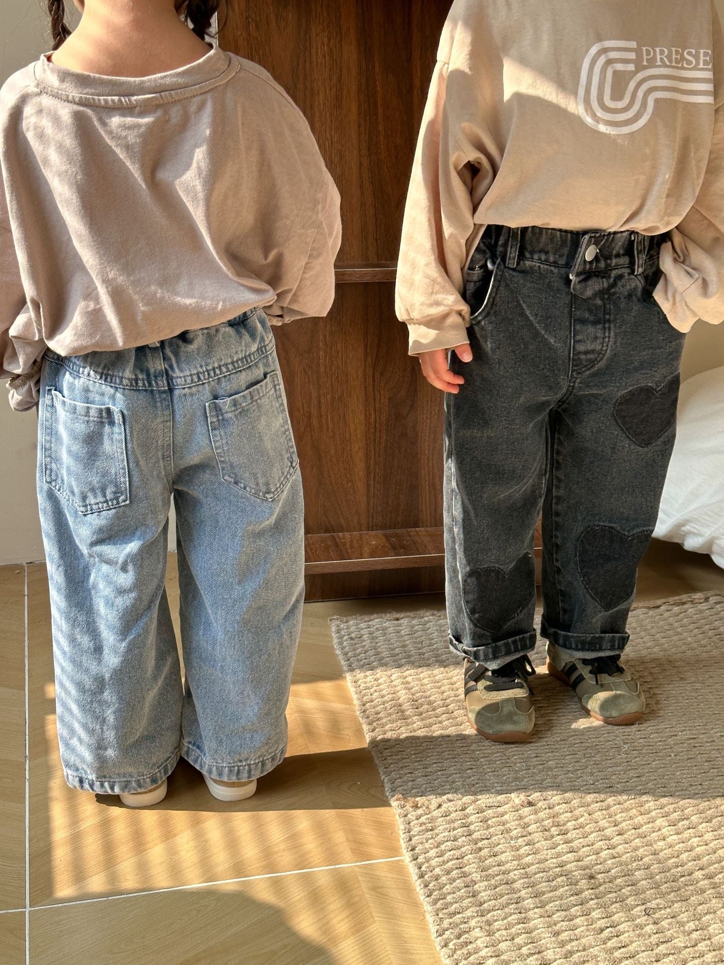 (予約商品)ハートデニムパンツ【K209】