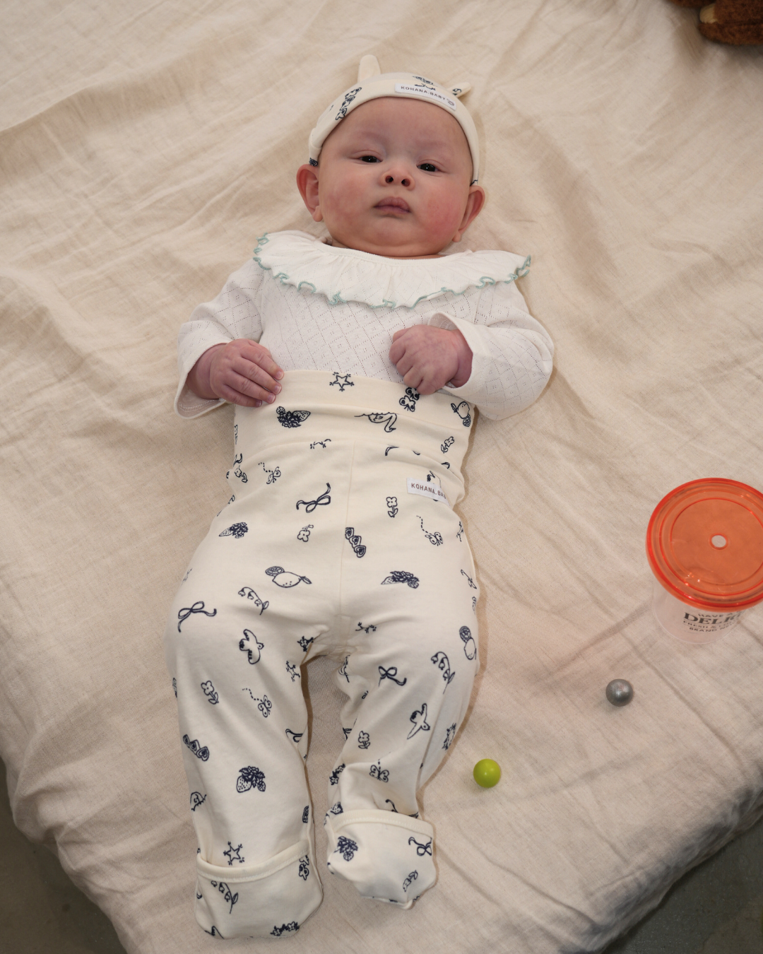 Illustrated Baby High Waist Pants【110132】