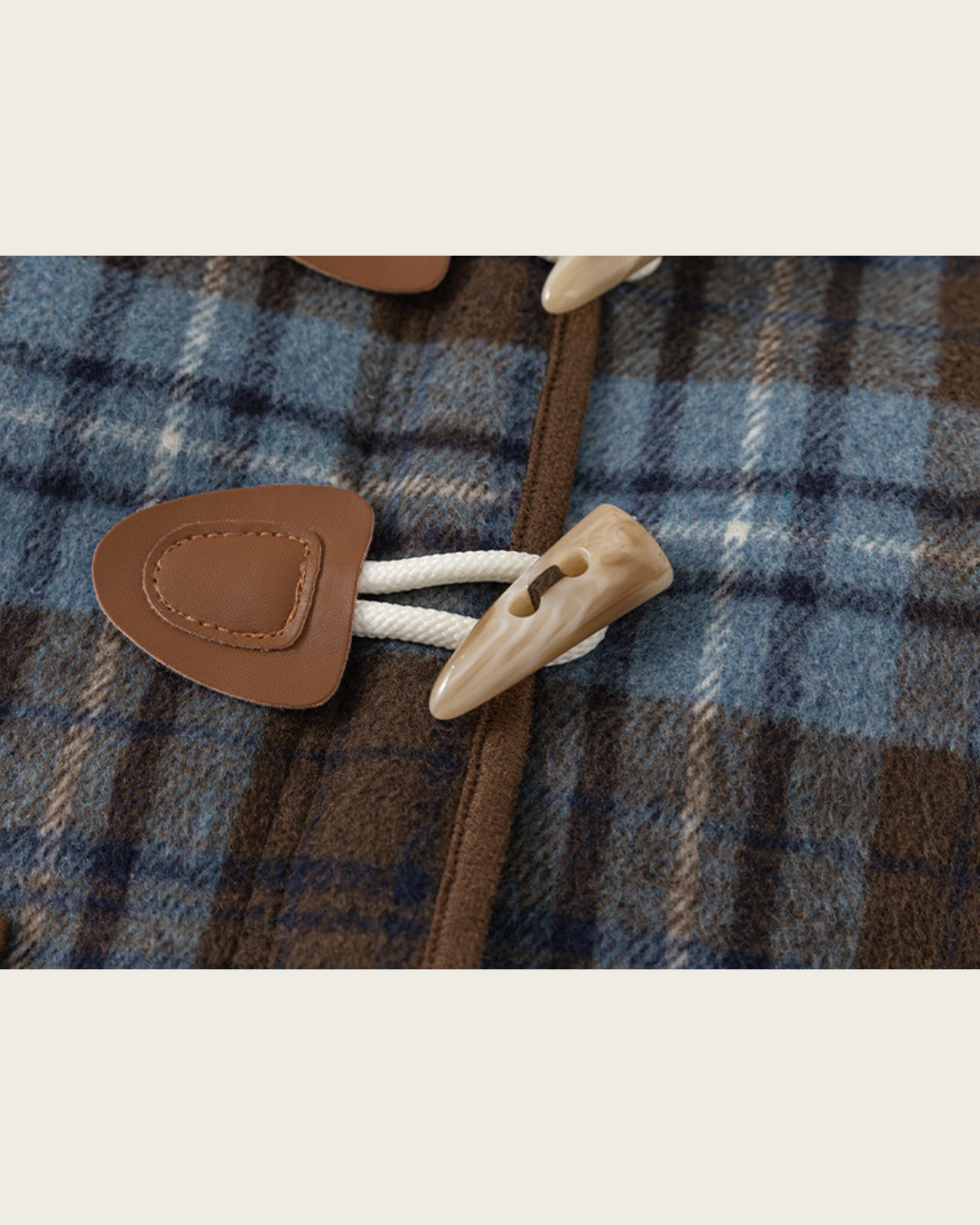 (pre-order)ブルーチェックダッフルコート【K282】