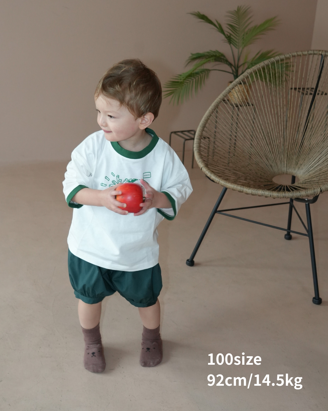 Hamburger Dog Ringer T-Shirt【110135】 (green)