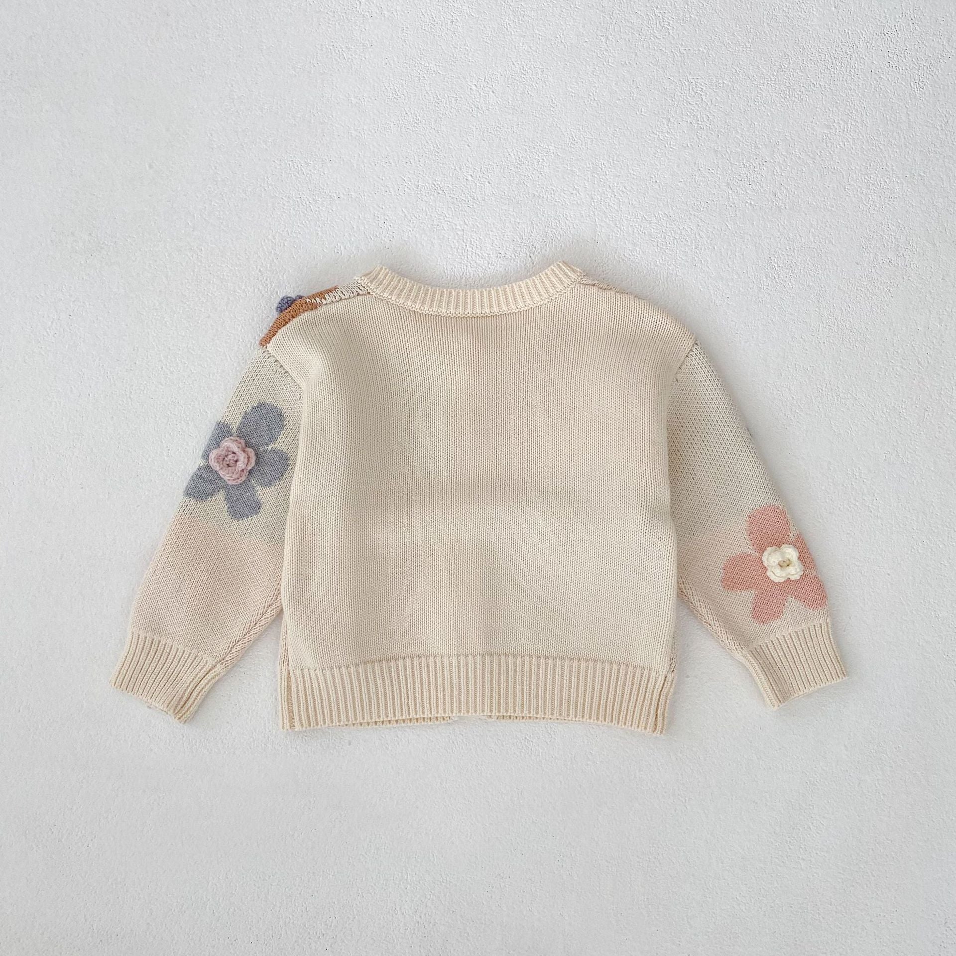 (予約商品)フラワーニットカーディガン【N3475】