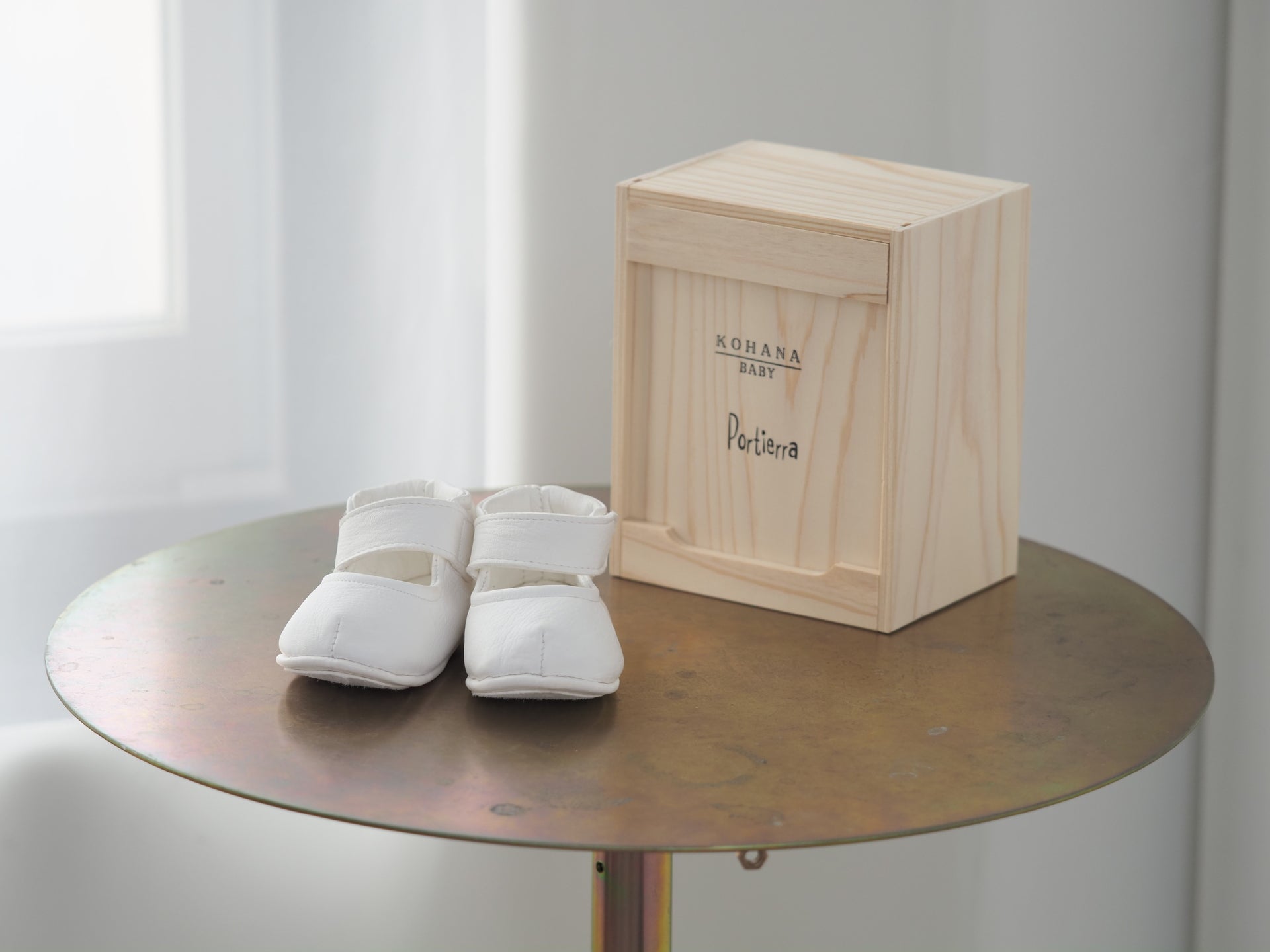 【KOHANA×Portierra07】Deer Leather first shoes/strap -made in Japan-