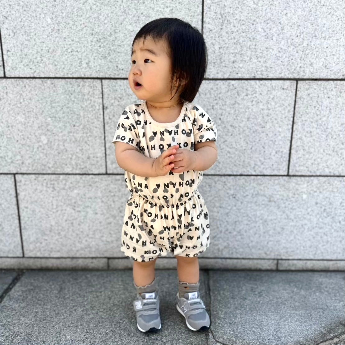 【KOHANA ANIMAL03】 Dalmatian rompers-organic-